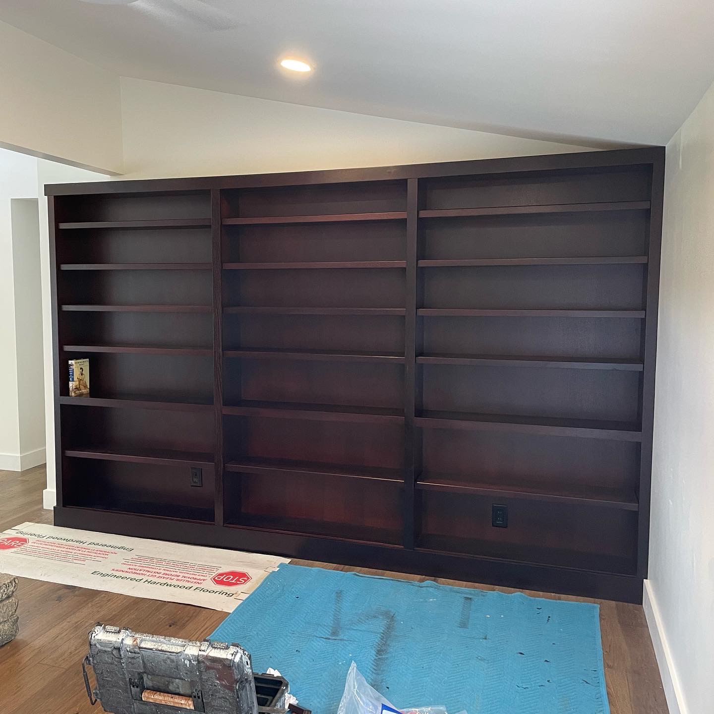 Bookcase wall